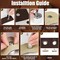 Eyelet Hole Punch Die Tool, 6mm Grommet Setter Hollow Punch (Includes Base & Ram) for Leather Craft Clothing Handbag Fabric Curtain DIY